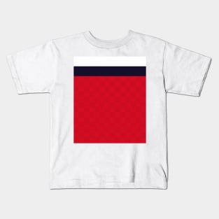 Bolton Wanderers Retro Red White Navy Away 1988 Kids T-Shirt